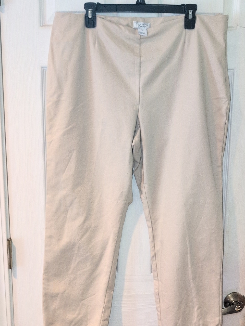 Charter Club Beige Pants Side-zip